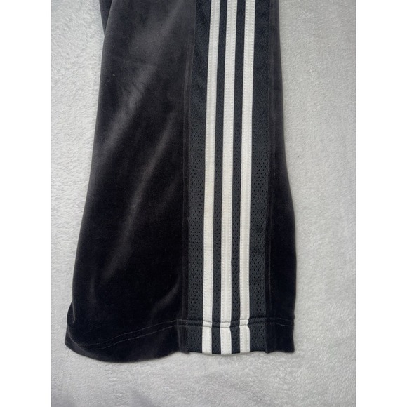 Adidas Velour Kansas Jayhawks KU Men's S Small Black Pants Vintage W/ Pockets - Picture 5 of 15